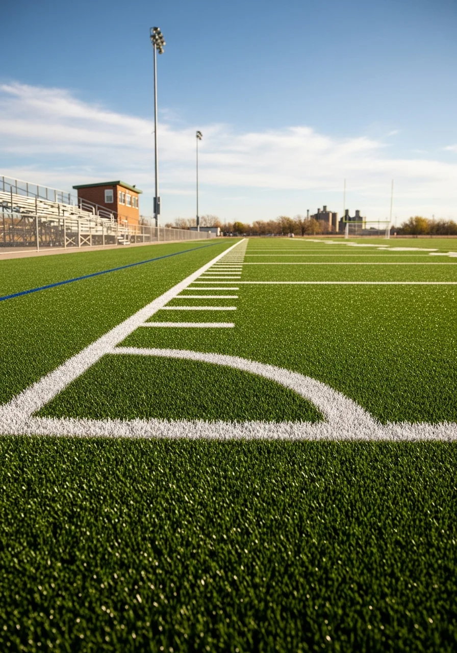 Commercial artificial turf sports field installation in Greeley, Colorado